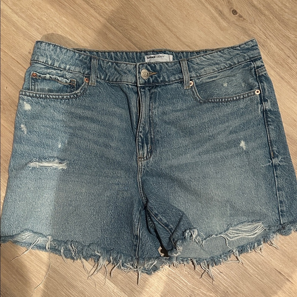 Garage Distressed Jean Shorts